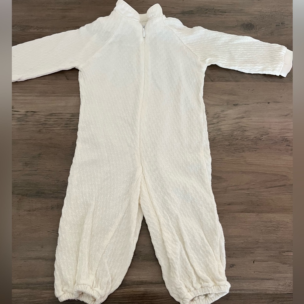 Baby Dior Ivory Textured Sleeper